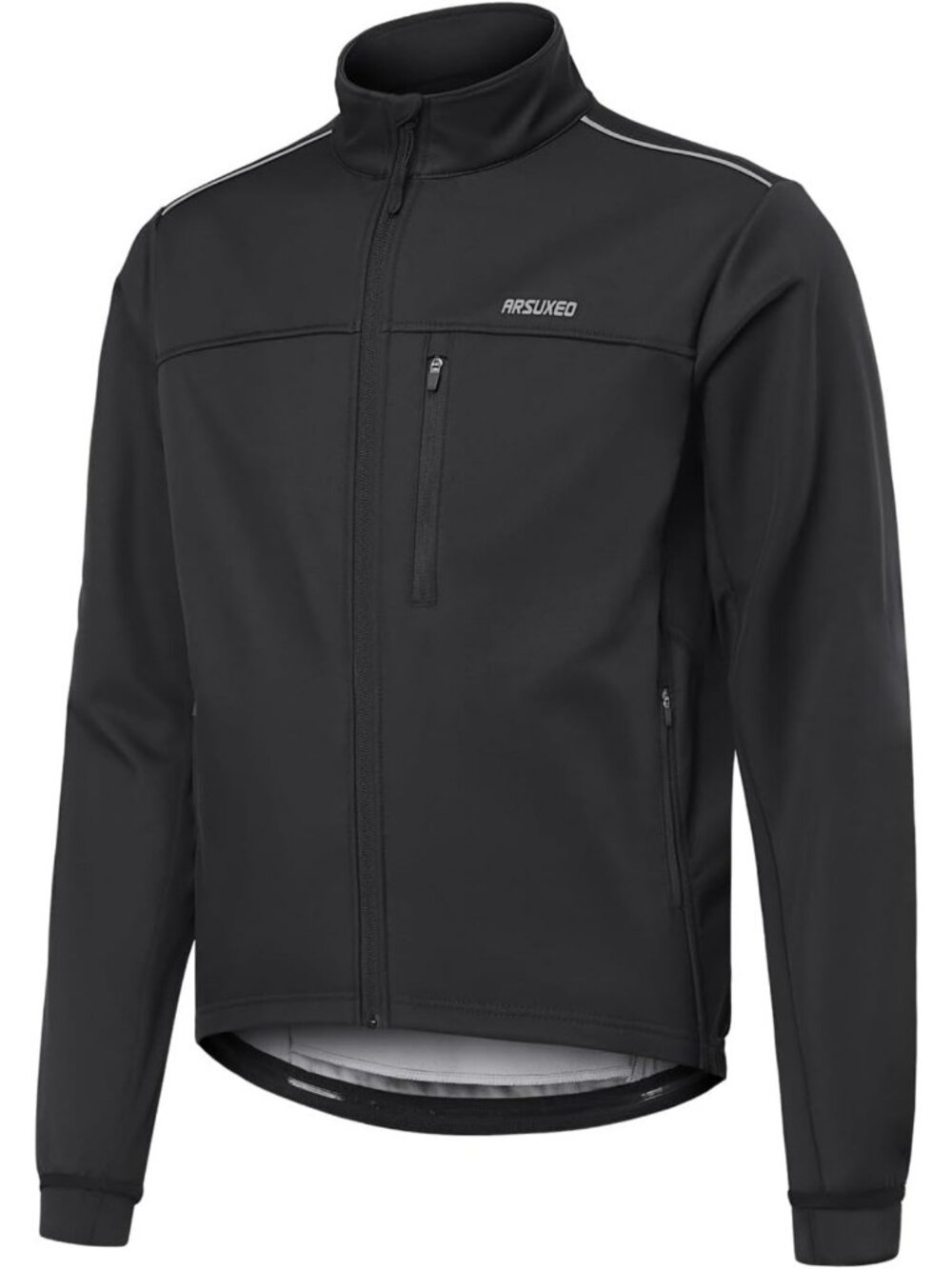 Men's Thermal Fleece Winter Cycling Jacket - Windproof, Insulated, Active Wear